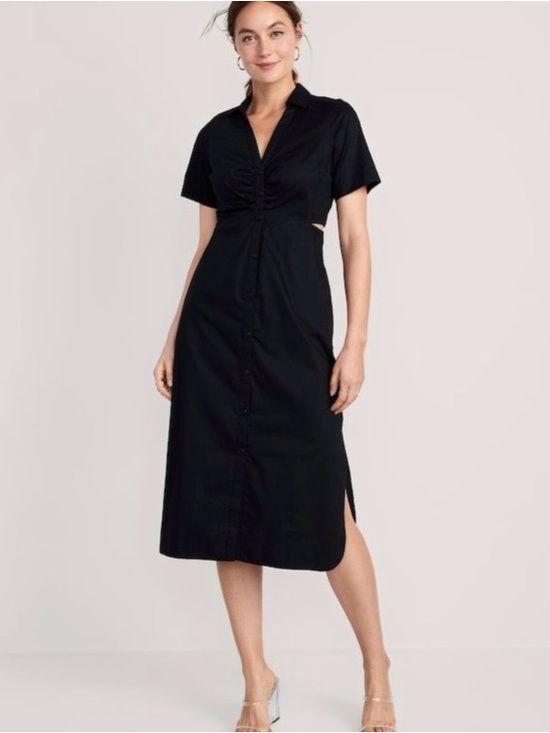 Old Navy Dresses & Skirts - Old Navy Twist Front Midi Shirt Dress, XXL